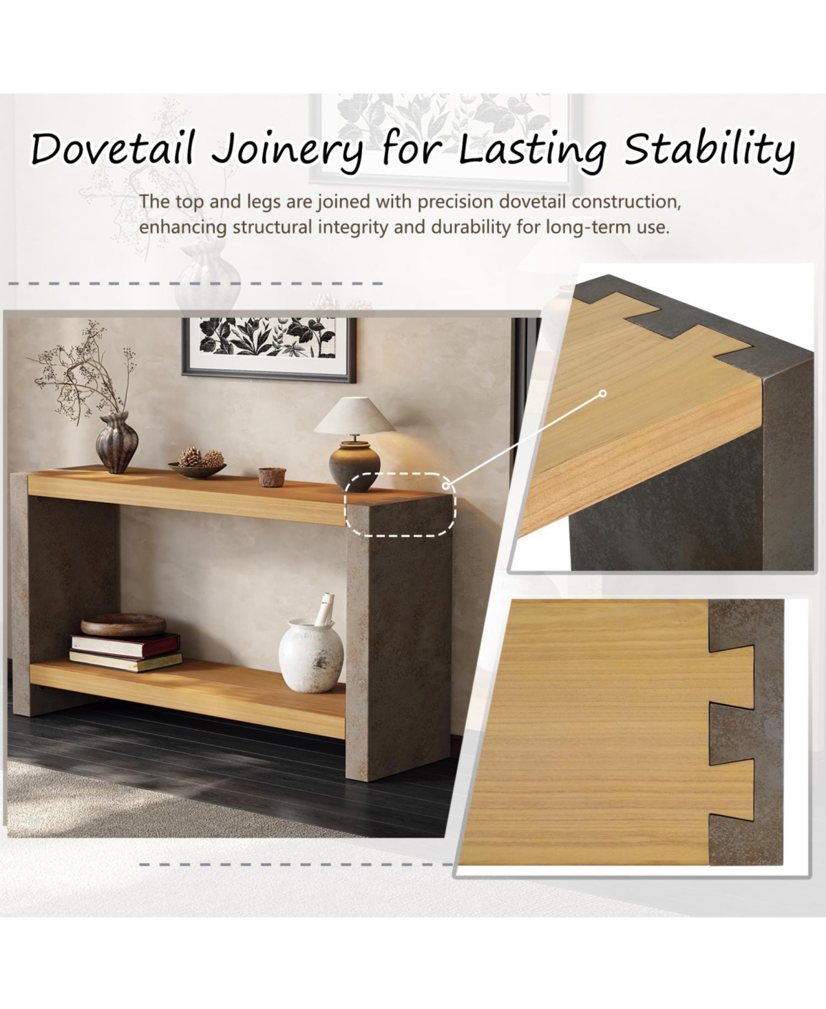 Streamdale Furniture Industrial Console Table