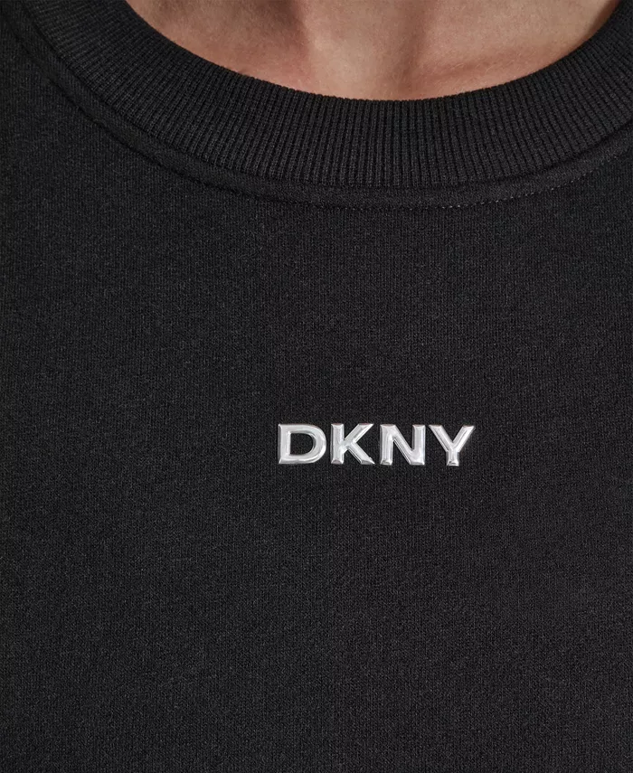 Women's Metallic Crew Neck Sweatshirt - thumbnail 10