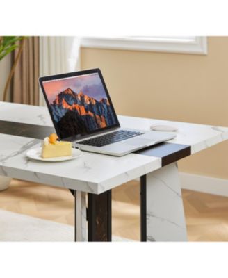 70.9" Marble Grain Dining Table - Seats 8