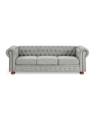 Chesterfield Tufted Linen Sofa