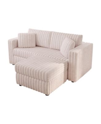 75.6" Modular Sofa w/ Lift & Ottoman Match
