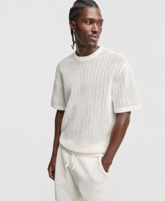 Men's Relaxed-Fit Rio Crewneck Short-Sleeve Sweater