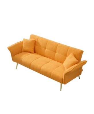 70" Teddy Fleece Convertible Sofa Bed