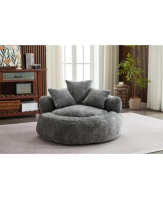 Foam Bean Bag Chair - Soft Chenille Cover