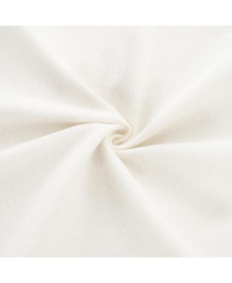 White Chenille 2-Seater Sofa with Storage Ottoman