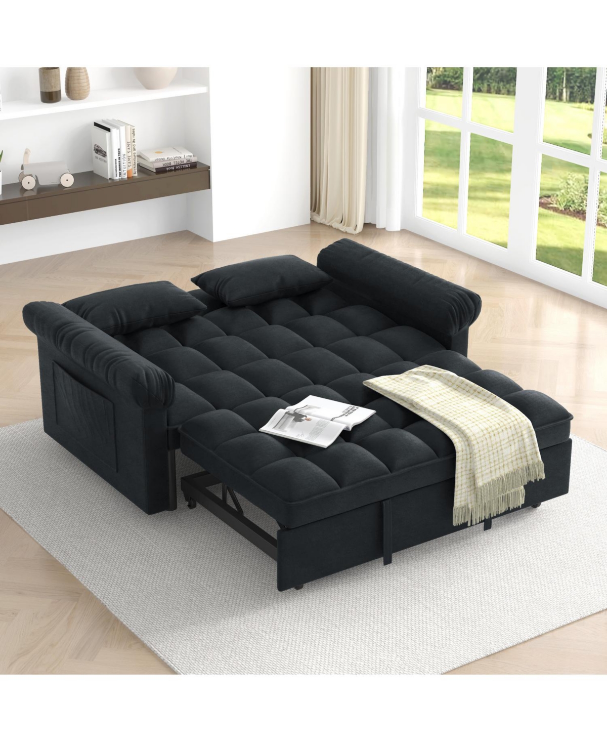 Streamdale Furniture Loveseats Sofa Bed with Pull-out Bed