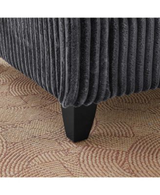 Streamdale Gray Corduroy Lazyman Sofa Chair