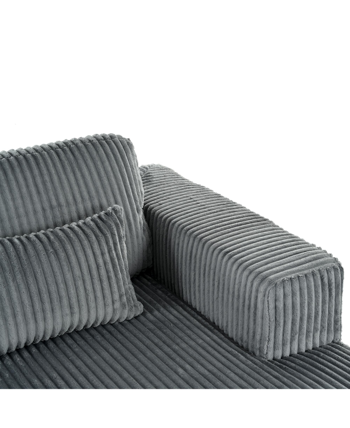 Streamdale Furniture Corduroy Sofa Bed with Pillows