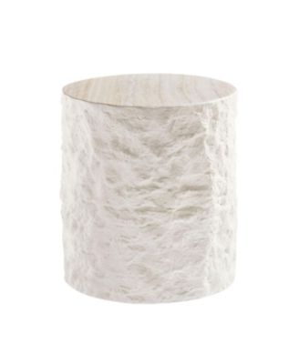 Round Beige Fiberglass Side Table