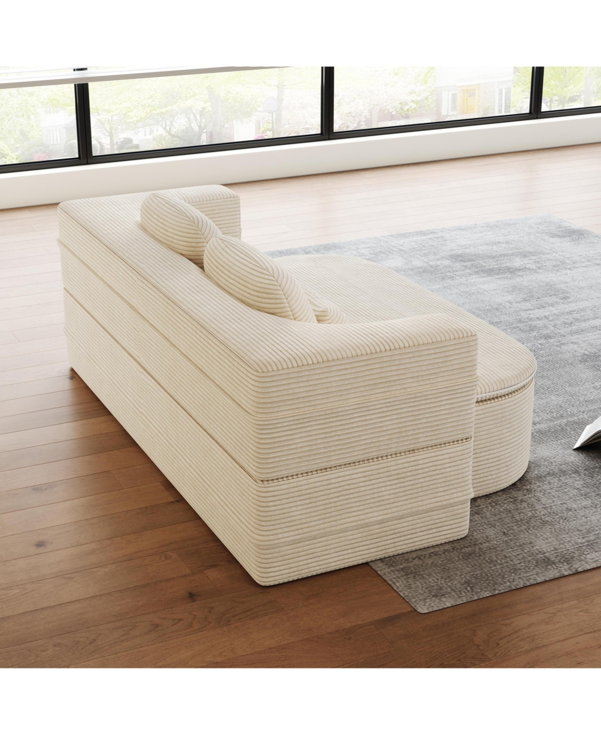 Streamdale Furniture 75" Foldable Sofa Bed with Blanket