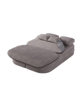75" Foldable Sofa Bed with Blanket