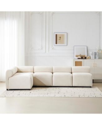 Evelyn 109" 5-Piece L-Shaped Modular Sectional Sofa