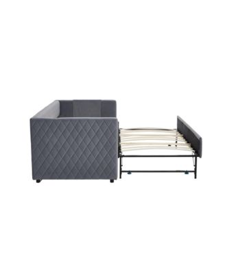 Velvet Daybed - Modern Diamond Design