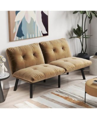 Brown Convertible Folding Modern sofa Bed