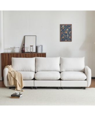 99 in. 3-Piece Modular Free Combination Sectional Sofa Couch