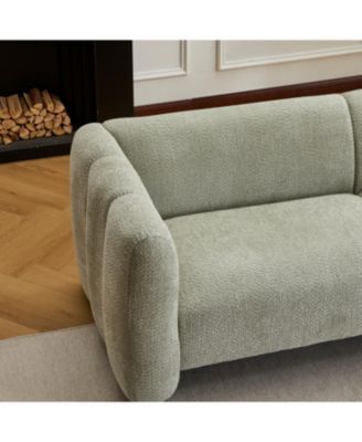 83" Wave Sofa - Light Green