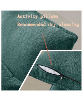 130" U-Shaped Sofa with Console, Cupholders, Sleeper & Chaise