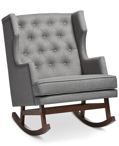 Bethany Gray Rocking Chair Quick Ship