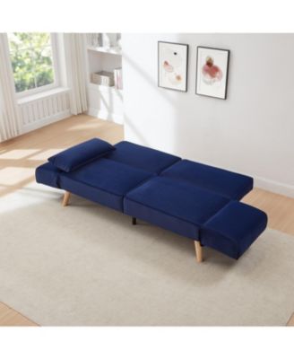 72.8" Futon Sofa Bed, Adjustable Recliner