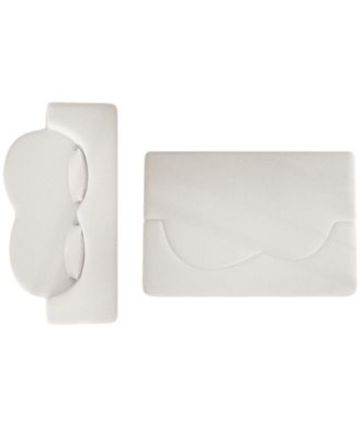 Convertible Teddy Fabric Foam Sleeper Sofa Bed with 2 Pillows