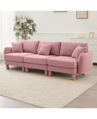 + 3-Seater + Boucle + Shell Armrests + Sofa