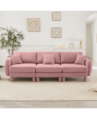 + 3-Seater + Boucle + Shell Armrests + Sofa