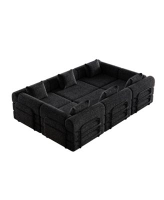6-Seater Convertible Sofa Bed with Storage