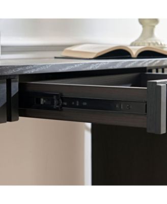 Modern Console Table with Drawer - Black