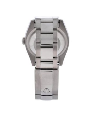 Oyster Perpetual Datejust Automatic Watch in Stainless Steel and White Gold with Diamond Markers 36mm