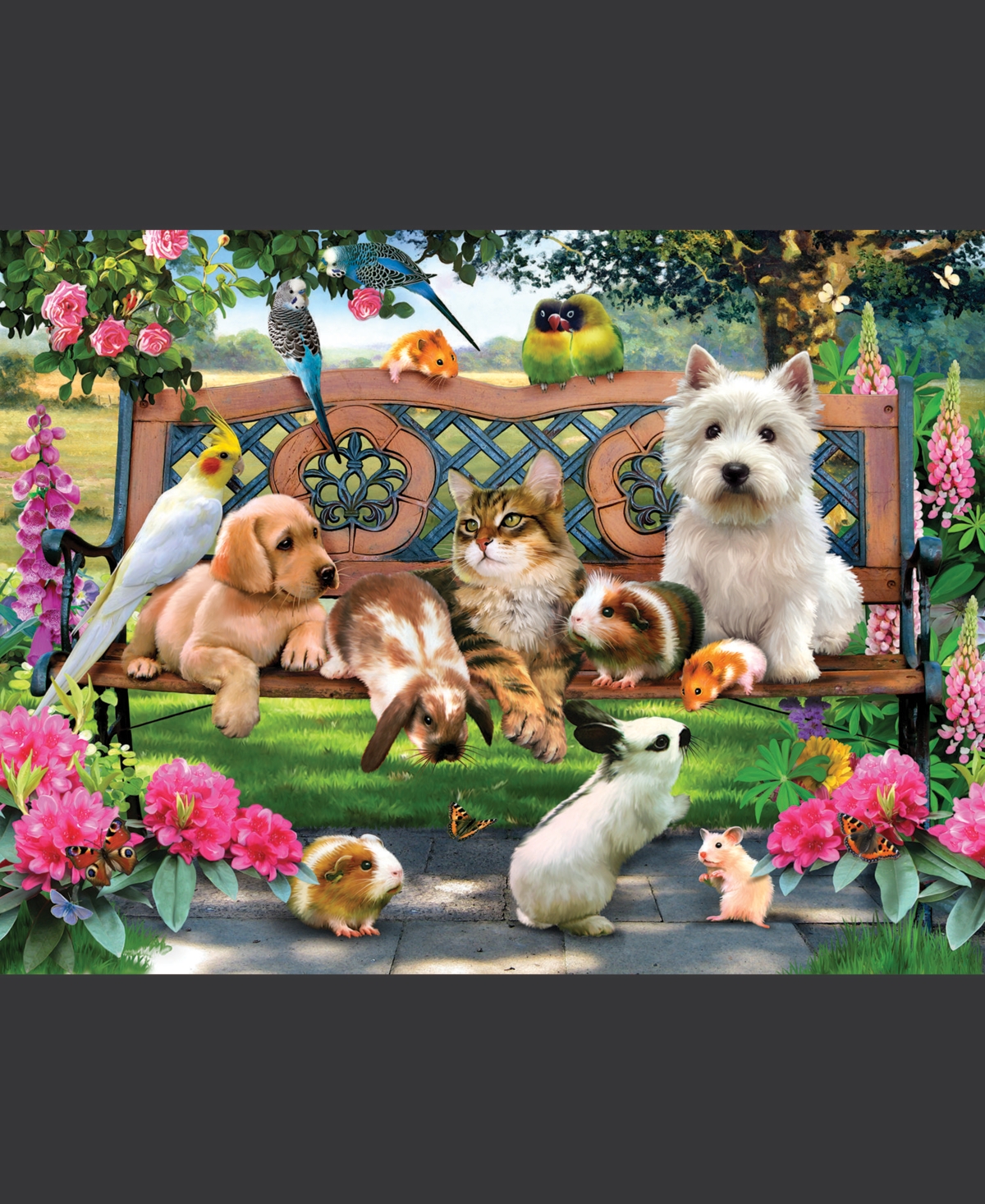 SunsOut Pets in the Park 300 piece Jigsaw Puzzle for Adults