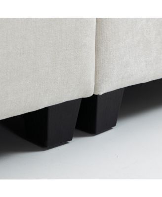 Streamdale 111.42x32.28" 3-Seater Chenille Sofa - Comfy, Cloud-Soft, with Side Pocket