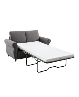 Streamdale 57.9" Pull Out Sofa Bed Loveseat Sleeper with Twin Size Memory Mattress with Two USB Ports for Living Room Spaces