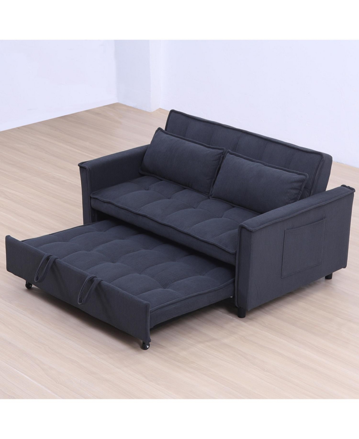 Streamdale Furniture 54.3" Double Buffer Broaching Machine Dark Gray