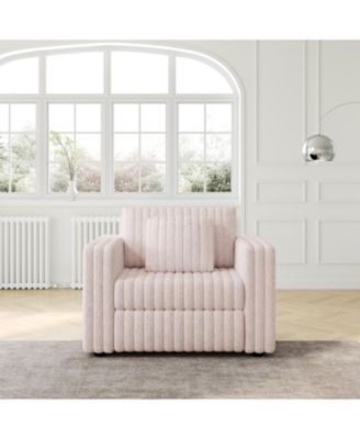 Plush Modular Sofa Single - Light Pink