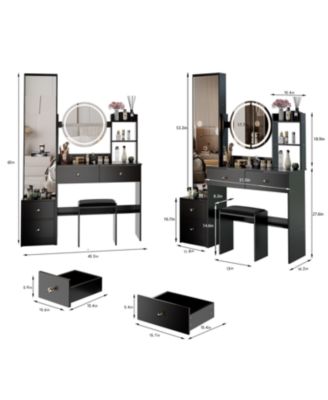 LED Vanity Table Set