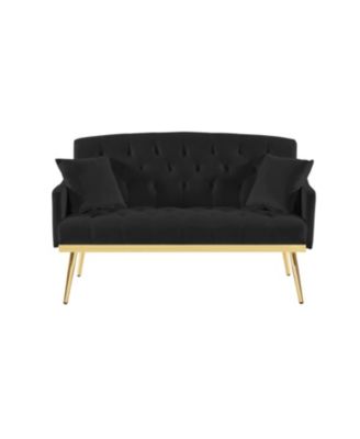 Black 2 Seater Sofa