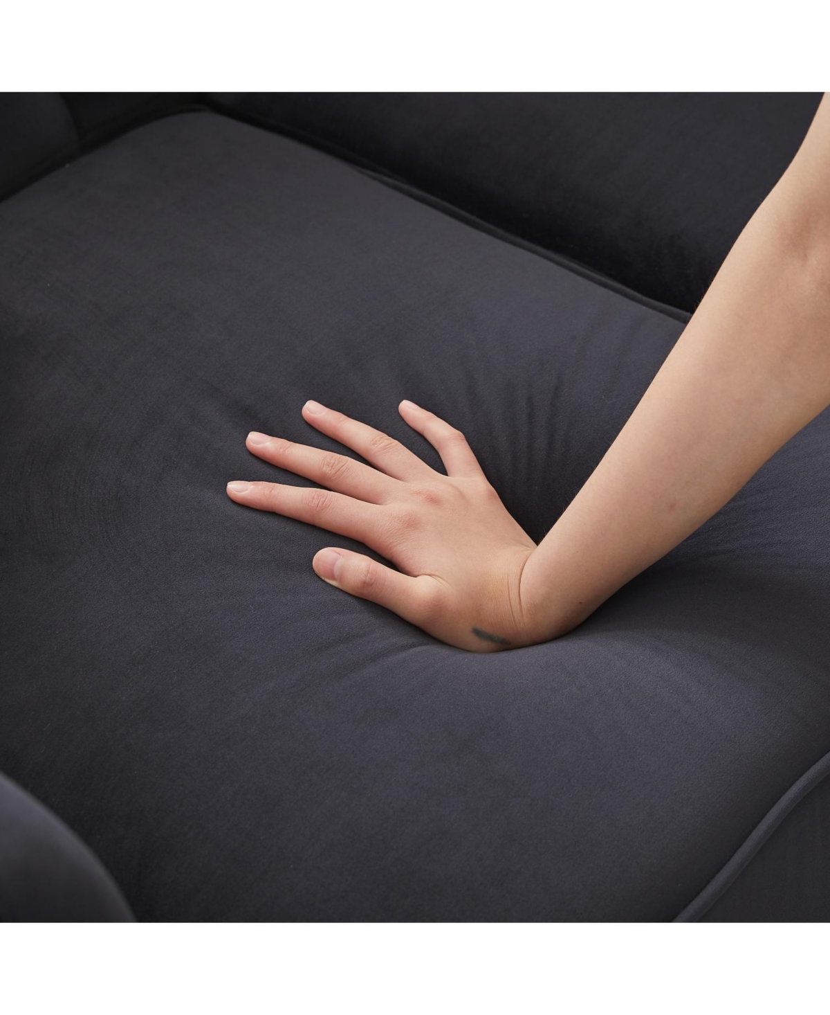 Streamdale Furniture Modern 5-Seat Sofa Set, Wood Frame & Feet, 4 Cushions