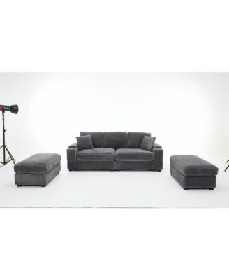  Modular Sectional Sofa Bed Set w/ Storage, USB & Cup Holders