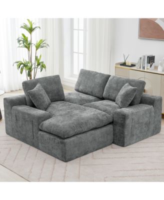  Cloud Sectional Sofa 107.9" Grey