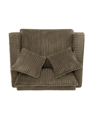 Brown Corduroy Accent Chair