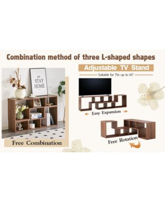 Streamdale  Furniture Cube TV Stand Media Center - Open Storage Bookcase Shelf