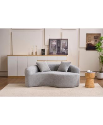 Yin Yang Sofa- Dual Seat Chenille Loveseat - No Assembly