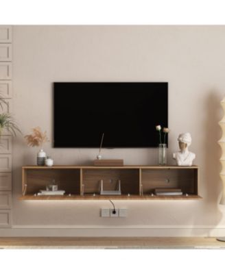 Floating TV Stand, Wall Mounted, LED, 69", for 55-65 Inch TVs