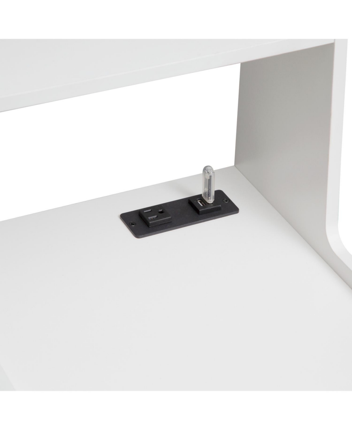 Streamdale Furniture Nightstands Set of 2, Charging, Night Light, Bookshelf, Storage