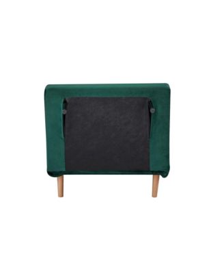 Velvet Sleeper Chair Bed - 3-Position Backrest, Pillow Included