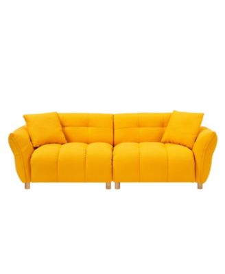 Teddy Sofa (Yellow) w/ Pillows - Apartment/Office/Living Room