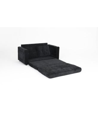 Streamdale 55" 3-Fold Sofa Bed - Convertible Futon Couch, Velvet Linen