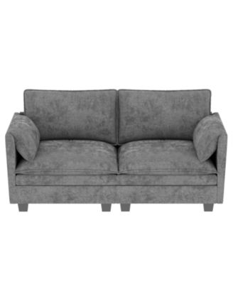 74" Loveseat Sofa - Mid Century Modern Couch for Small Spaces