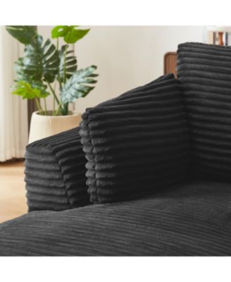 Oversized Corduroy Chaise Lounge Sofa