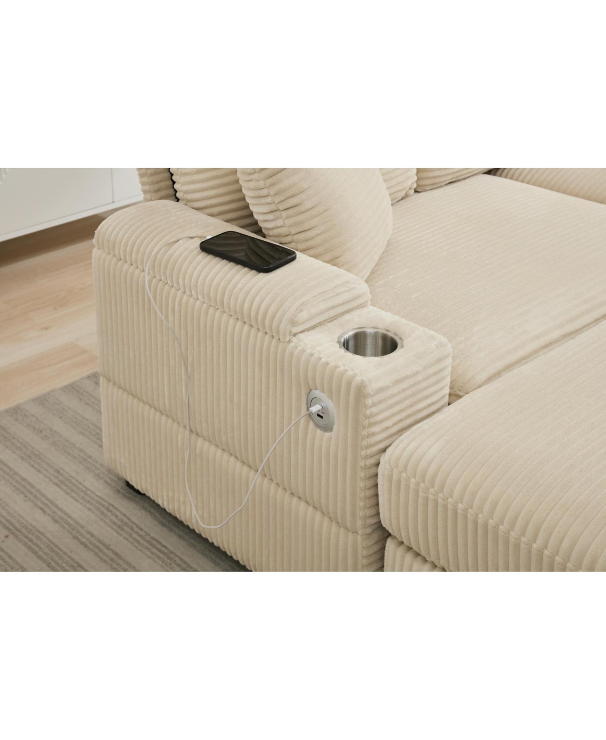 Streamdale Furniture Modular Sectional Sofa Bed Set w/ Storage